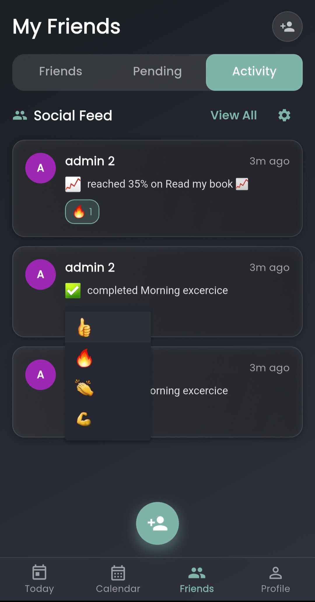 GoBeyond — Friends Activity Feed