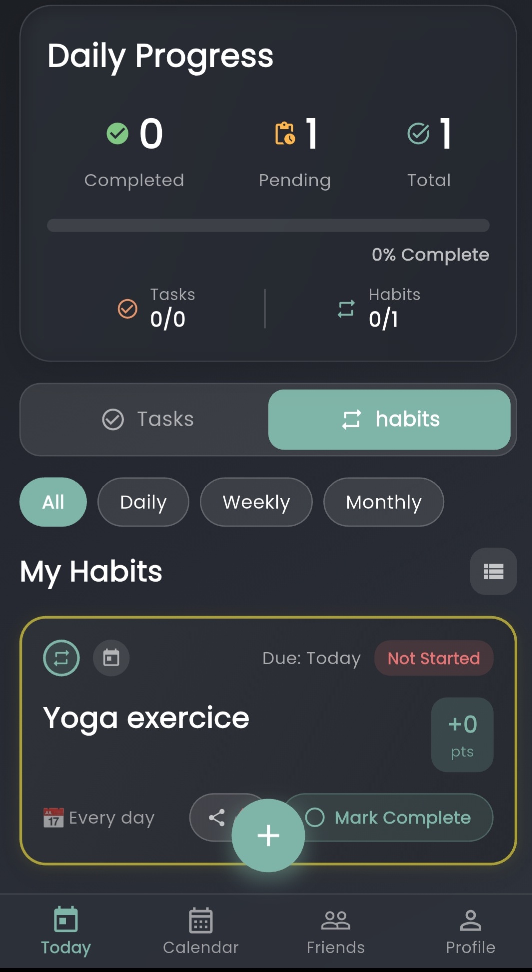 GoBeyond — Daily Habit Progress